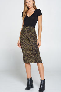 Temptress Leopard Skirt