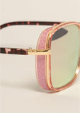 Framed In Glitter Sunglasses